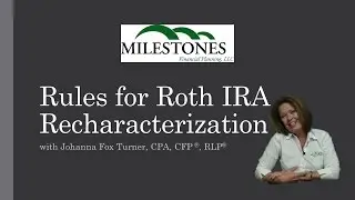 Roth IRA recharacterization rules