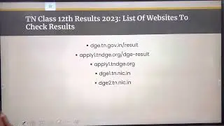 TN class 12 Public Exam result update | Link in description