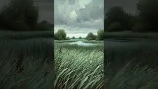 Under the Shadow of Clouds (Painting Style: #Impressionism) #348