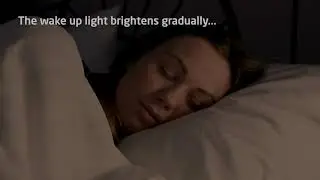 Groov-e Lighturve Wake-Up Light Alarm Clock with Radio
