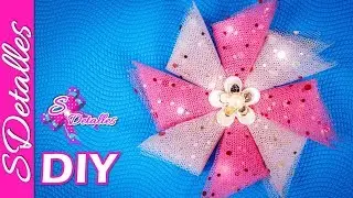 Como hacer flores: Flores de Tul #5 | Video# 108 | SDetalles | DIY