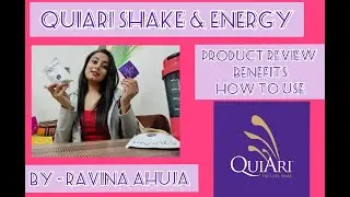 Quiari Shake & Energy💜||Product review by Ravina Ahuja❤️||90 day Kickstart challenge💯||FitnessVideo