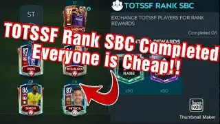 Completing TOTSSF SBC Challenge!! | Extremely Cheap Price!! | FIFA MOBILE 20