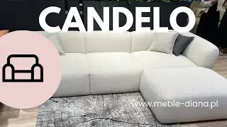 Nowoczesny Narożnik Candelo w tkaninie typu baranek od Meble Diana