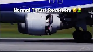 Normal thrust reversers vs target edit | credits to Airbus aviation and x aviation for inspiration