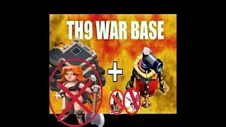 BEST / EPIC TH9 WAR BASE 2017 | CoC NEW Town Hall 9 ANTI 3 STAR Base | Clash of Clans