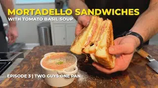 Mortadella Sandwiches with Tomato Basil Soup