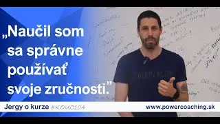 Absolvent Jergy o kurze #KOUC104 | RECENZIA | Power Coaching