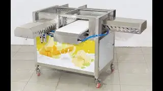 #Hexu Machinery# Adjust the cutting mold to align it with the push mold on the cheese cutter