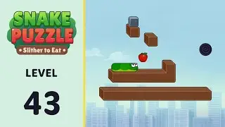 Snake Puzzle: Slither to Eat Level 43 | Every Puzzle Solved! 🎯