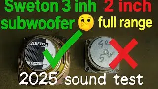 Sweton 3 inch speaker 20 Watt review subwoofer pam 8403 Sound test satellite Bass🔊Dj car Sound