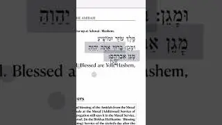 Amidah Shabbat - Avot - Part 12 (Final)
