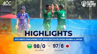ACC Men's Challenger Cup | Semi-Final 1 | Highlights | Saudi Arabia vs Japan