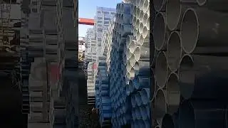 Hot-dip Galvanized Steel Pipe, 1/2-8 Inch #steelpipes #galvanised #steelfactory