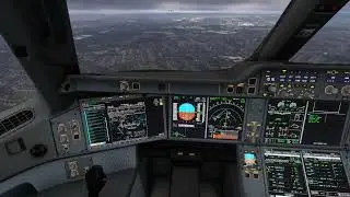 London Heathrow EGLL | Inibuilds A350 Approach ✈️ + Crosswind Landing 🌬️ | MSFS2024 | Ultra Realism