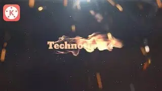 Fire intro tittle animation || Kinemaster tutorial || technotips24