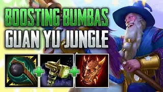 BOOSTED BUMBA'S BUILD! Guan Yu Jungle Gameplay (SMITE Conquest)
