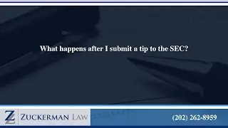 What happens after I submit a tip to the SEC?