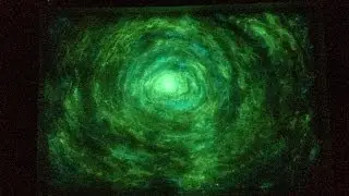 Entropy VI   Timelapse Glow in the Dark Painting using Smooth On Glow Worm