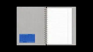 Open Notebook and 90x50 Business Card Mockup Graphic Download