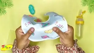 Fruit Feeder Pacifier, Silicone Food Dispensing Spoon, Fruit Teether, Finger Brush & Baby Bib Combo
