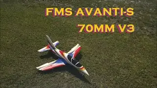 FMS 70MM AVANTI-S V3 6S 4000mah HRB RED 100C 12 MIN FORMATION FLIGHT WITH 80MM AVANTI-S