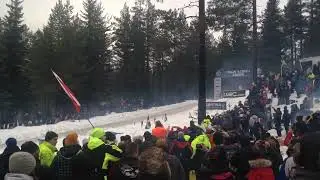 Sweden 2014 WRC Craig Breen Colin crest jump!￼