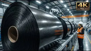 CÓMO se HACE la FIBRA DE CARBONO | ASÍ se fabrica el MATERIAL más RESISTENTE en una MEGA-FÁBRICA