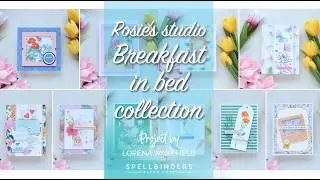 🍳 10 Cards: Rosie's Studio Breakfast in Bed Collection! ☕/Spellbinders