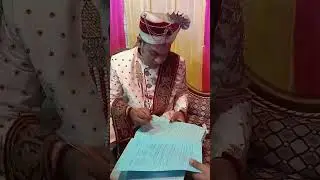 As per Muslim tradition, the marriage Nikahnama name signature time✌️