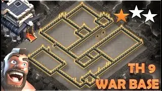 TH 9 (TOWN HALL 9)ANTI 2 STARS WAR BASE 2018 || CLASH OF CLANS