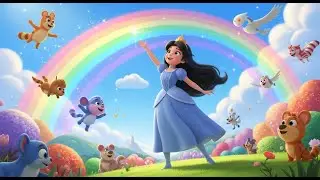 Princess & The Rainbow | Popular Nursery Rhyme For Kids | Sing Along With Kids