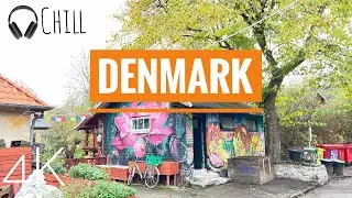 Denmark: Christiania &lsquo;Freetown&rsquo; @ Copenhagen. Virtual 4K tour/run. Chill music. Self governing