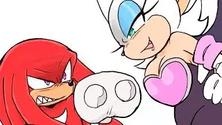 Knuckles VS Rouge (Sonic Comic Dub)