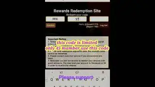FREE FIRE REDEEM CODES TODAY 22 AUGUST ll ff reward redeem code ll FF redeem code today 22 August