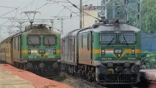 Dangerous Green Monster WAG-9 with LHB & ICF Trains at Top Speed | WAG-9 Supremacy | Indian Railways