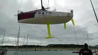 Спускаем на воду Канопус перед гонкой Mini Transat!