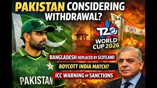 Pakistan considering withdrawal? T20 World Cup 2026 | IDNews