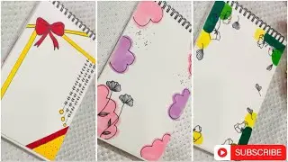 6 Aesthetic Front Page Ideas for 2026 |Monthly Front page & Bullet Journal Covers❤️🎀 
