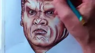 Drawing Bortus (Peter Macon) - The Orville | Mike&rsquo;s Star Art