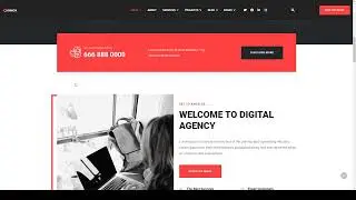 Kimox - Digital Agency Services Joomla 4 Template digital agency one page