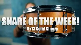 The Best 13&rdquo; Snare Ever? 6x13 Steam-Bent Single-Ply Cherry With Curly Maple Inlay