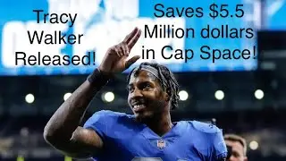 BREAKING: Tracy Walker Released; Saves $5.5 Million in Cap Space! #lions #detroitlions #nfl