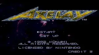 Axelay (European version) Intro and Demo