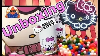 HELLO KITTY CAFE Santana Row POP UP SHOP Unboxing Haul