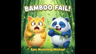 Panda vs Cat: The Bamboo Eating Disaster! EPIC FAIL 😂🐼🐱