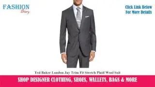 ★★★ Ted Baker London Jay Trim Fit Stretch Plaid Wool Suit ★★★