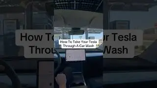 This is how to take your Tesla through a car wash! #tesla #teslamodely #teslacarwash #carwash