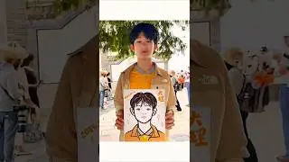 Handsome Boy Potrait 🎨#shorts #art#drawing#trending#painting#sketch #douyin #shorts  #ep13