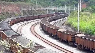 Movimento de Trens em Itabira (Laboreaux) [EFVM]